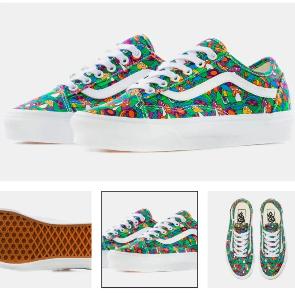 Vans Mushroom Floral Shoe sneaker 7.5 - Picture 3 of 9